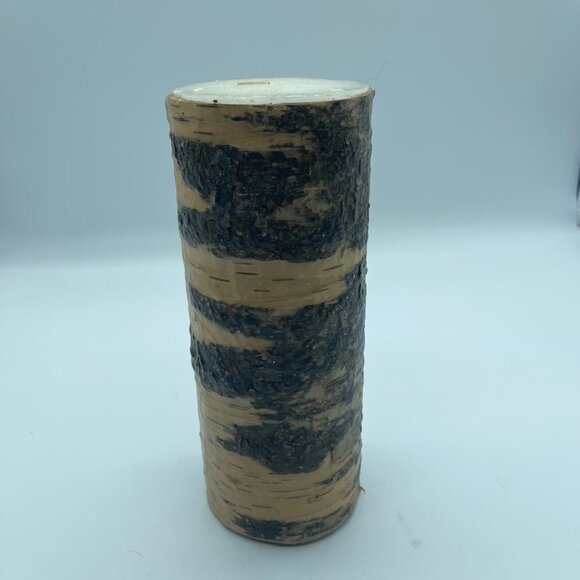 Large Candle Brown Tan Tree Trunk - Picture 2 of 11